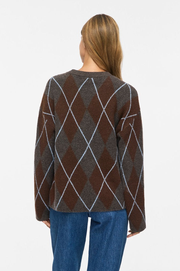 Viargyle striktrøje - Dark Grey Melange